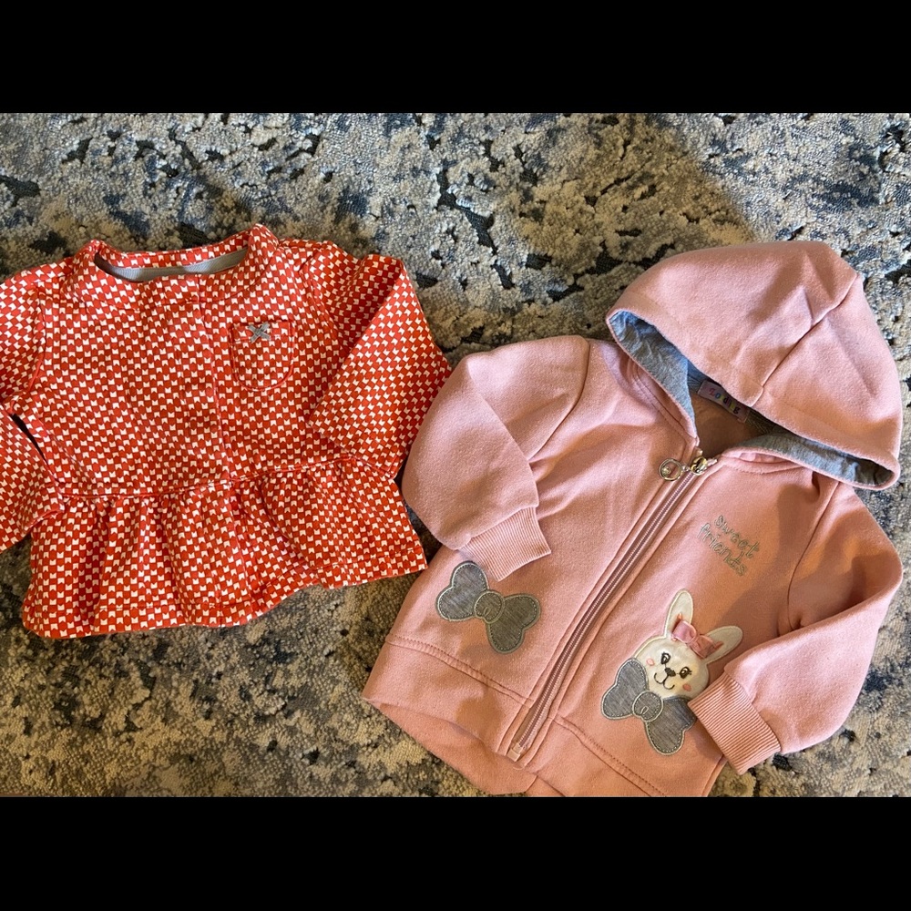 Baby girl jackets- 9 months
